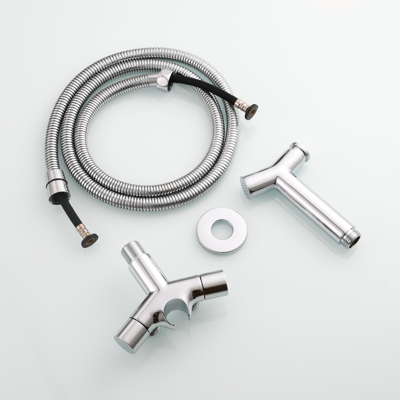 Tecmolog Brass Toilet Bidet Sprayer Set,Bathroom Bidet with Pressurized Water and 1.5m Shower Hose