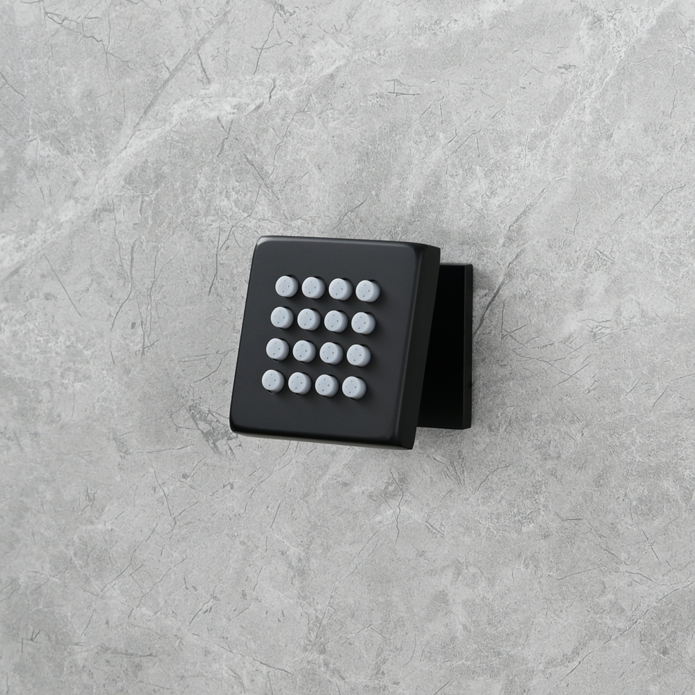 Tecmolog Brass Shower Head Silicone Jet Nozzle for Bathroom,Adjustable Water Outlet Angle