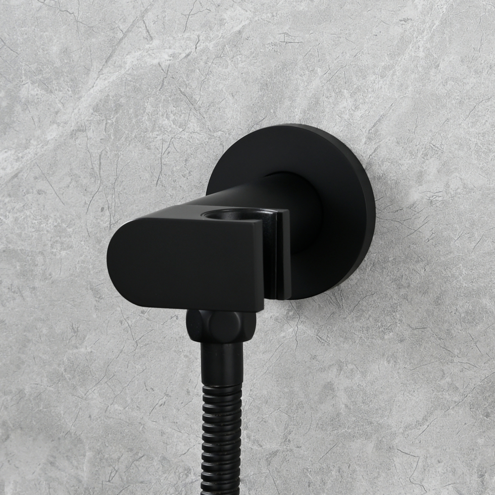 Tecmolog Toilet Bidet Sprayer, Brushed Gold Bidet Sprayer for Toilet Warm Water, Jet Sprayer for Toilet with Hot and Cold Mixer Valve