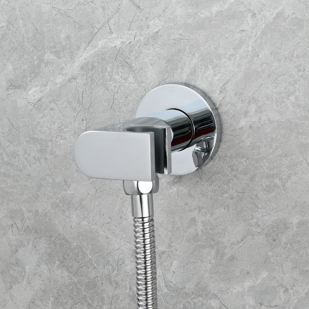 Tecmolog Toilet Bidet Sprayer, Brushed Gold Bidet Sprayer for Toilet Warm Water, Jet Sprayer for Toilet with Hot and Cold Mixer Valve