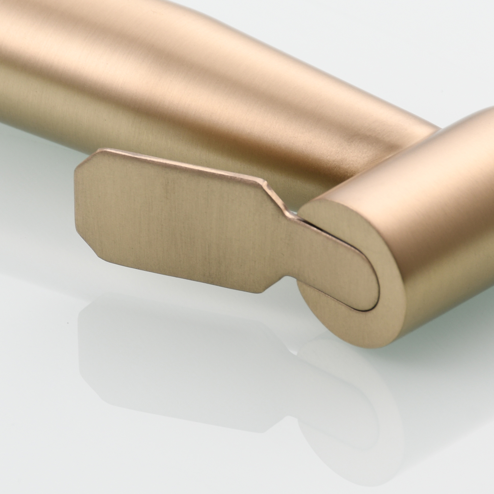 Tecmolog Toilet Bidet Sprayer, Brushed Gold Bidet Sprayer for Toilet Warm Water, Jet Sprayer for Toilet with Hot and Cold Mixer Valve