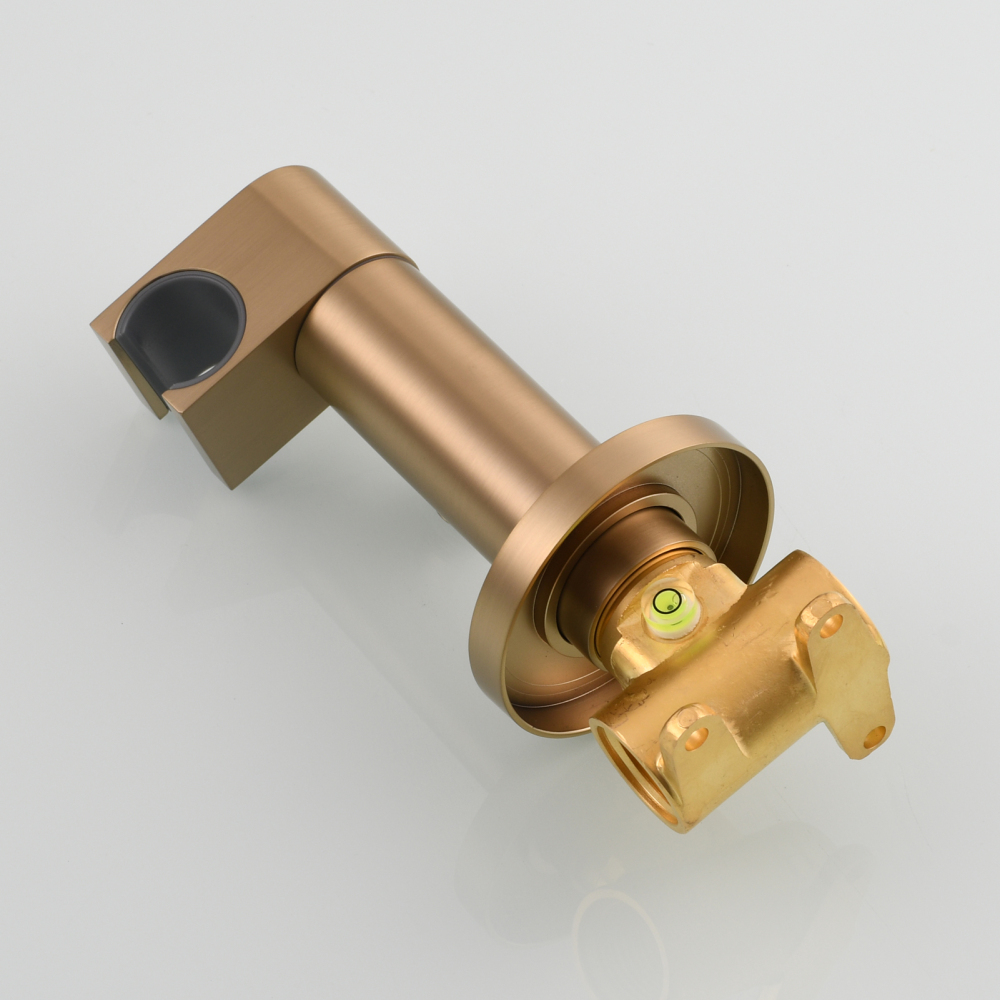 Tecmolog Toilet Bidet Sprayer, Brushed Gold Bidet Sprayer for Toilet Warm Water, Jet Sprayer for Toilet with Hot and Cold Mixer Valve