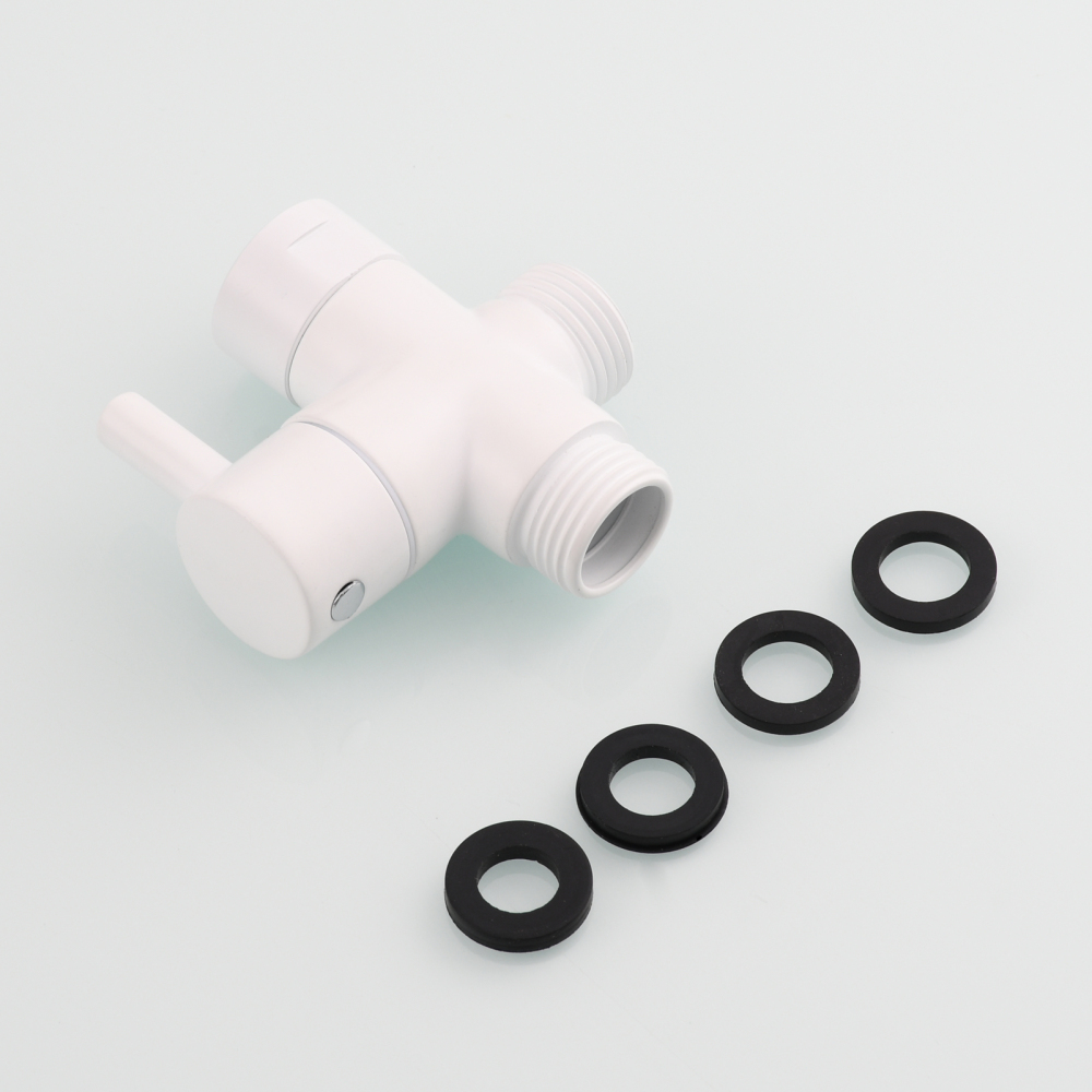 Tecmolog Brass Shower Arm Diverter Valve for Hand Held Showerhead 3 Way Shower Diverter Valve G1/2 DSF007/DSF007NA/DSF007C