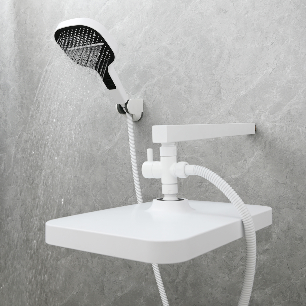 Tecmolog Brass Shower Arm Diverter Valve for Hand Held Showerhead 3 Way Shower Diverter Valve G1/2 DSF007/DSF007NA/DSF007C