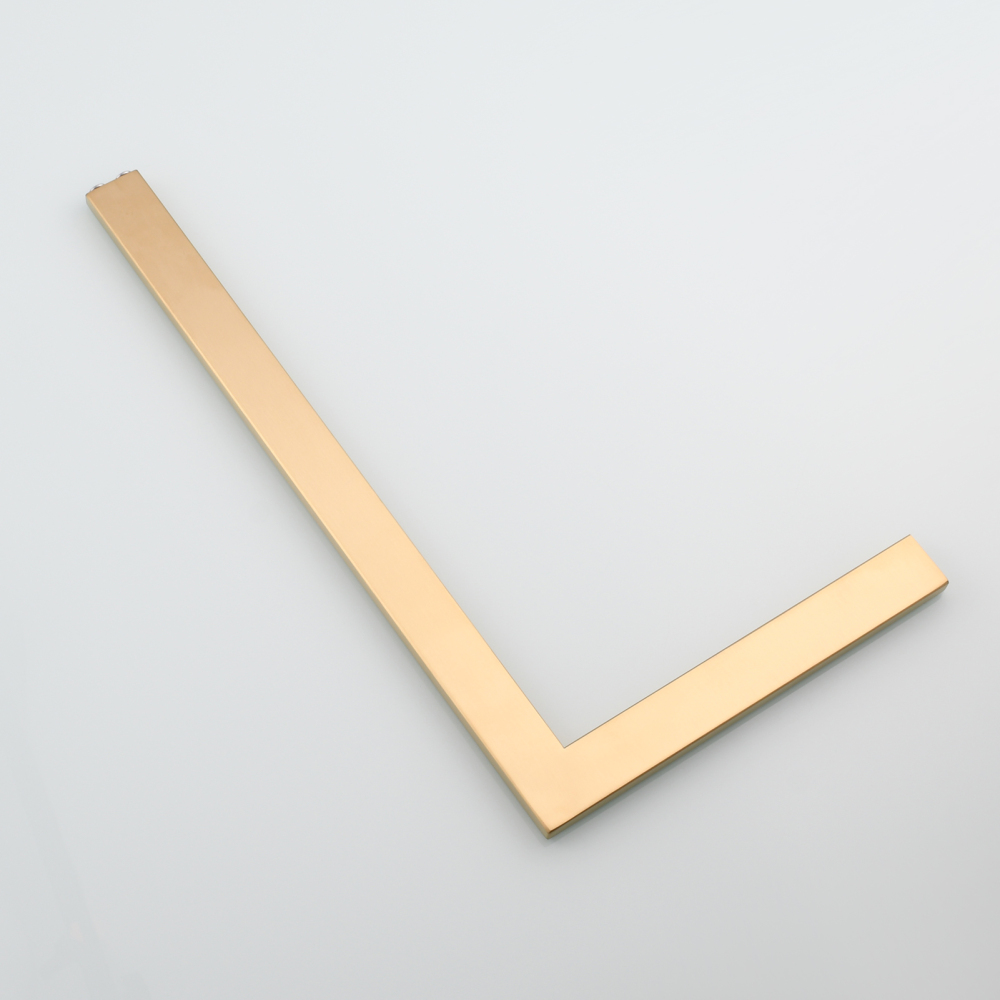 Tecmolog SUS304 Stainless Steel Towel Holder,Freestanding Bathroom Marble Basin Double Towel Rack,Brushed Gold,Black