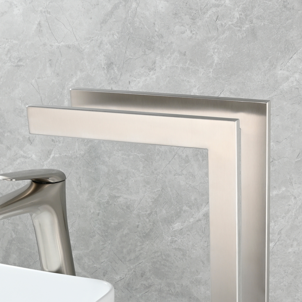 Tecmolog SUS304 Stainless Steel Towel Holder,Freestanding Bathroom Marble Basin Double Towel Rack,Brushed Gold,Black