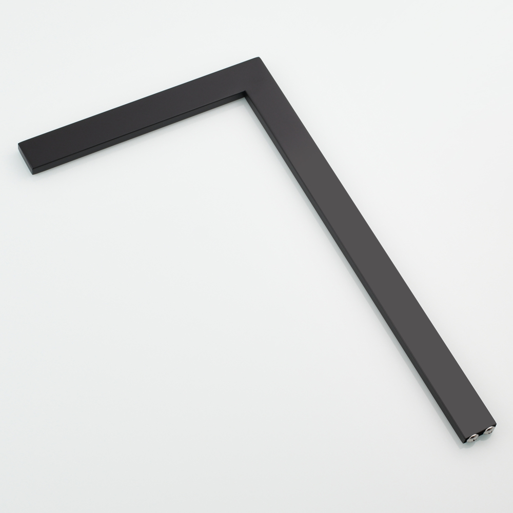 Tecmolog SUS304 Stainless Steel Towel Holder,Freestanding Bathroom Marble Basin Double Towel Rack,Brushed Gold,Black