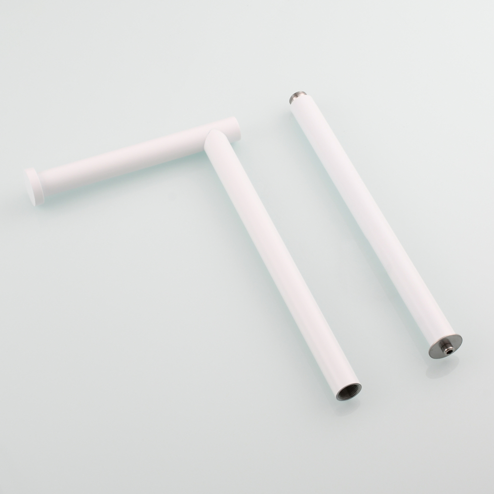 Tecmolog Stainless Steel Free Standing Paper Towel Holder,Black Bathroom Roll Holder with Non-Slip Mat,SBH265B