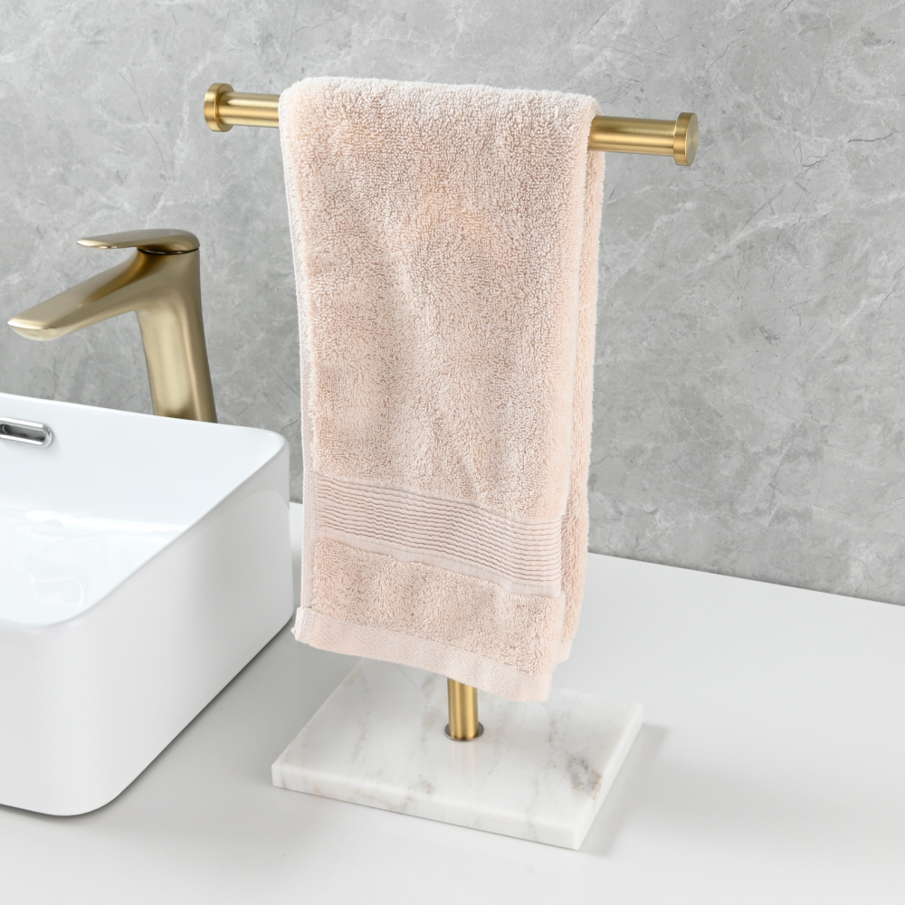 Tecmolog 304 Stainless Steel Towel Holder,Marble Nail Free Bracket Paper Holder