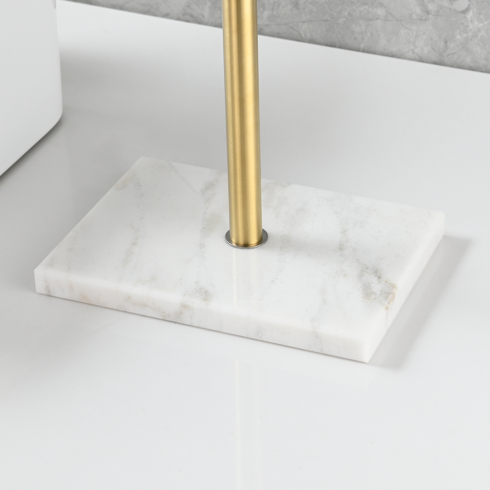 Tecmolog 304 Stainless Steel Towel Holder,Marble Nail Free Bracket Paper Holder