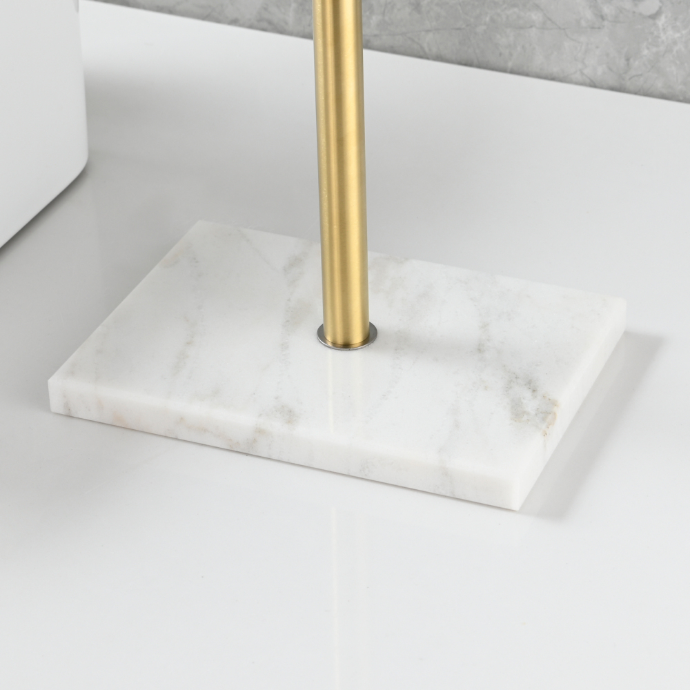 Tecmolog 304 Stainless Steel Towel Holder,Marble Nail Free Bracket Paper Holder