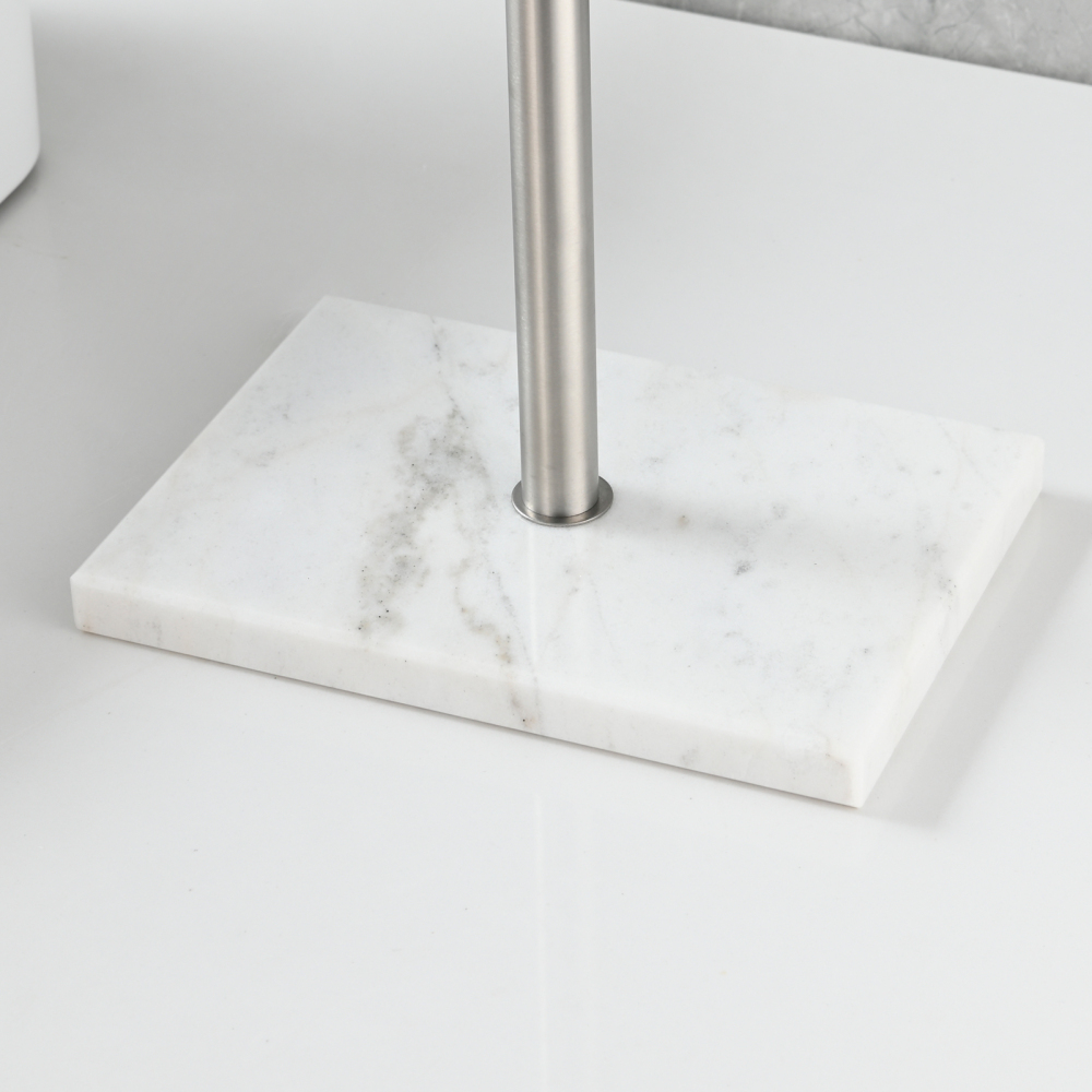 Tecmolog 304 Stainless Steel Towel Holder,Marble Nail Free Bracket Paper Holder