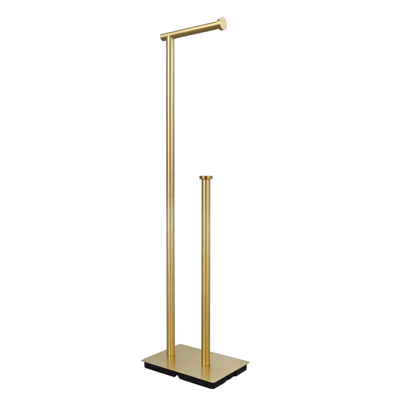 Tecmolog Free Standing Toilet Paper Holder with Reserve Storage 3-4 Toilet Paper Rolls, Stainless Steel Brushed Nickel,SBH266ANA