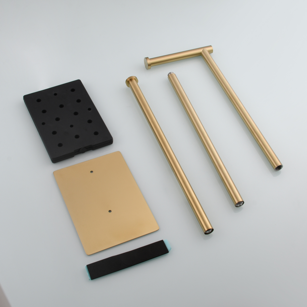 Tecmolog Free Standing Toilet Paper Holder with Reserve Storage 3-4 Toilet Paper Rolls, Stainless Steel Brushed Nickel,SBH266ANA