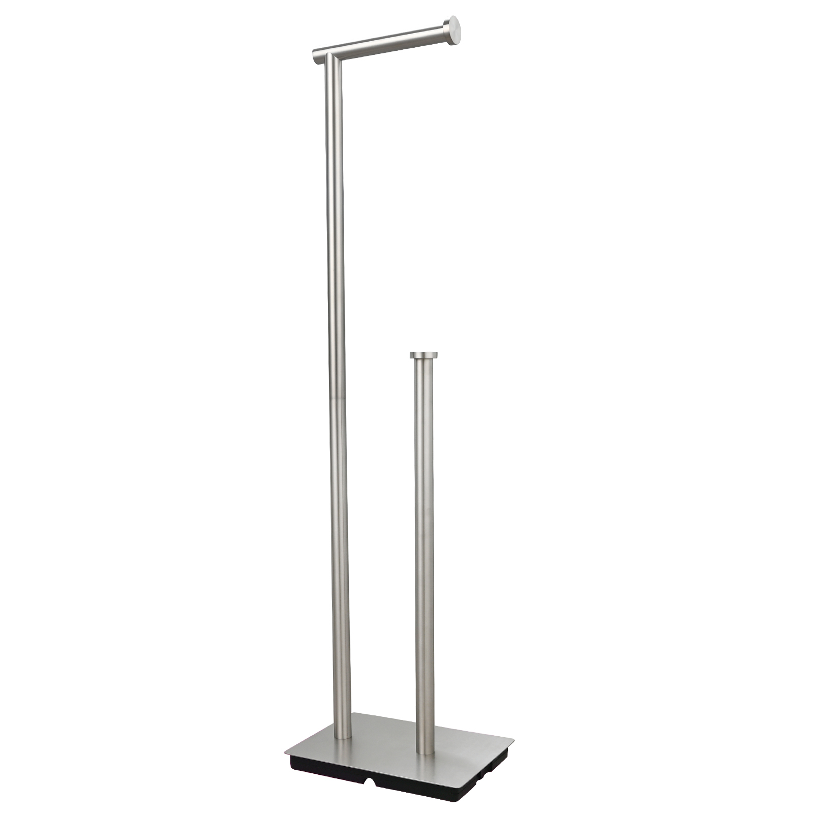 Tecmolog Free Standing Toilet Paper Holder with Reserve Storage 3-4 Toilet Paper Rolls, Stainless Steel Brushed Nickel,SBH266ANA