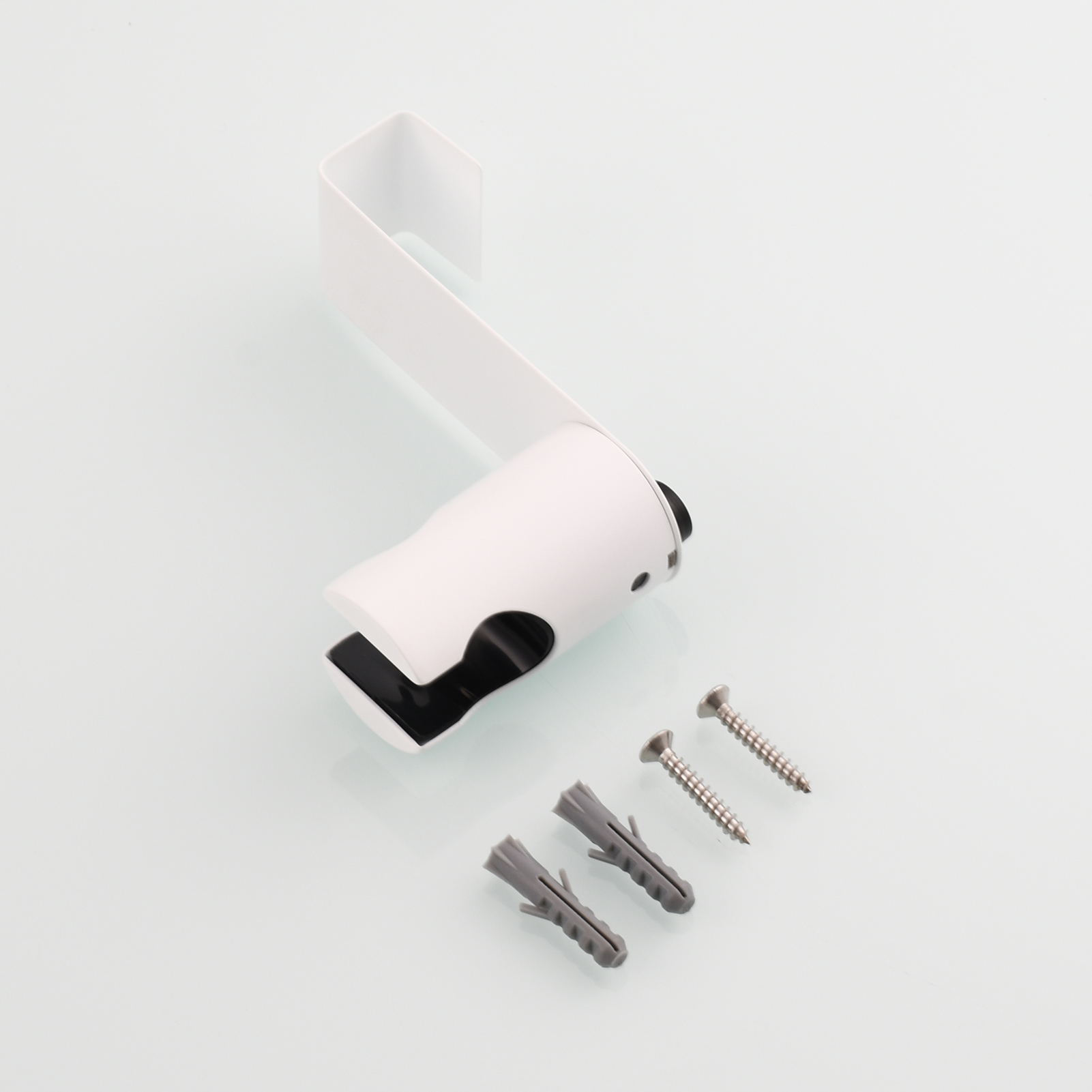 Tecmolog Stainless Steel White Bidet Sprayer Set Dual Function Shattaf with Holder and Hose