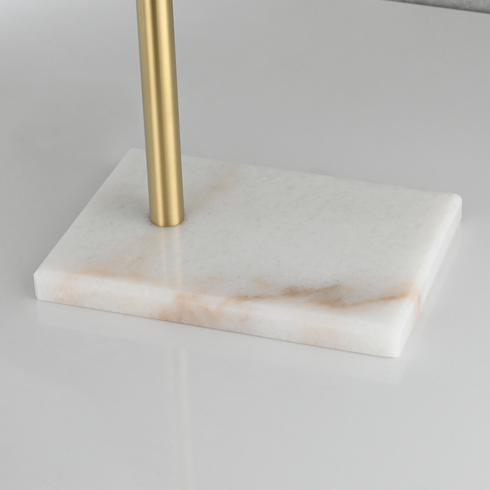 Tecmolog Stainless Steel Toilet Paper Holder Stand Modern Tissue Roll Holder with Marble Base or Kitchen Bathroom