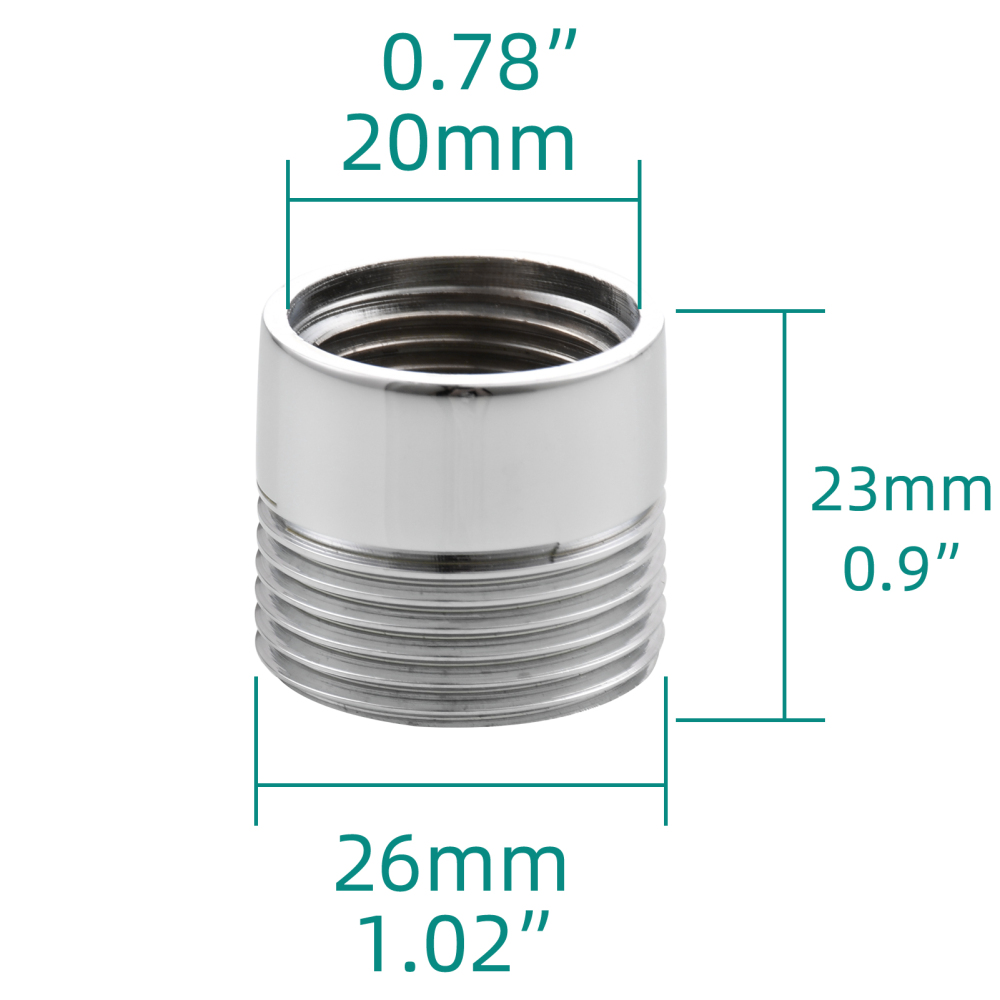 Tecmolog Brass Garden Hose Adapter G1/2 Female to 3/4 Male Connector for Washing Machine and Portable Washer, SBA042