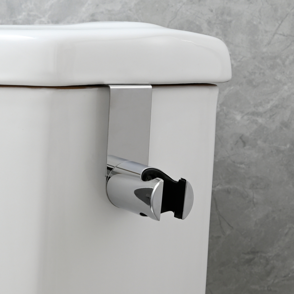 Tecmolog Stainless Steel Bidet Sprayer Holder(Showerhead holder), Wall Mounted/Hanging on for Toilet/Washroom