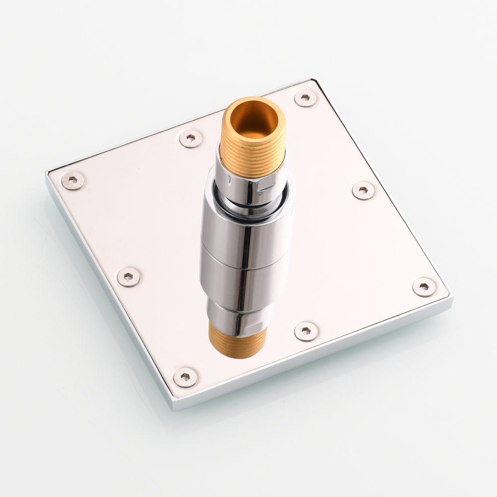 Tecmolog Brass Shower Body Spray Jets Wall Mount Flow Square Shower Jets and 360° Rotation