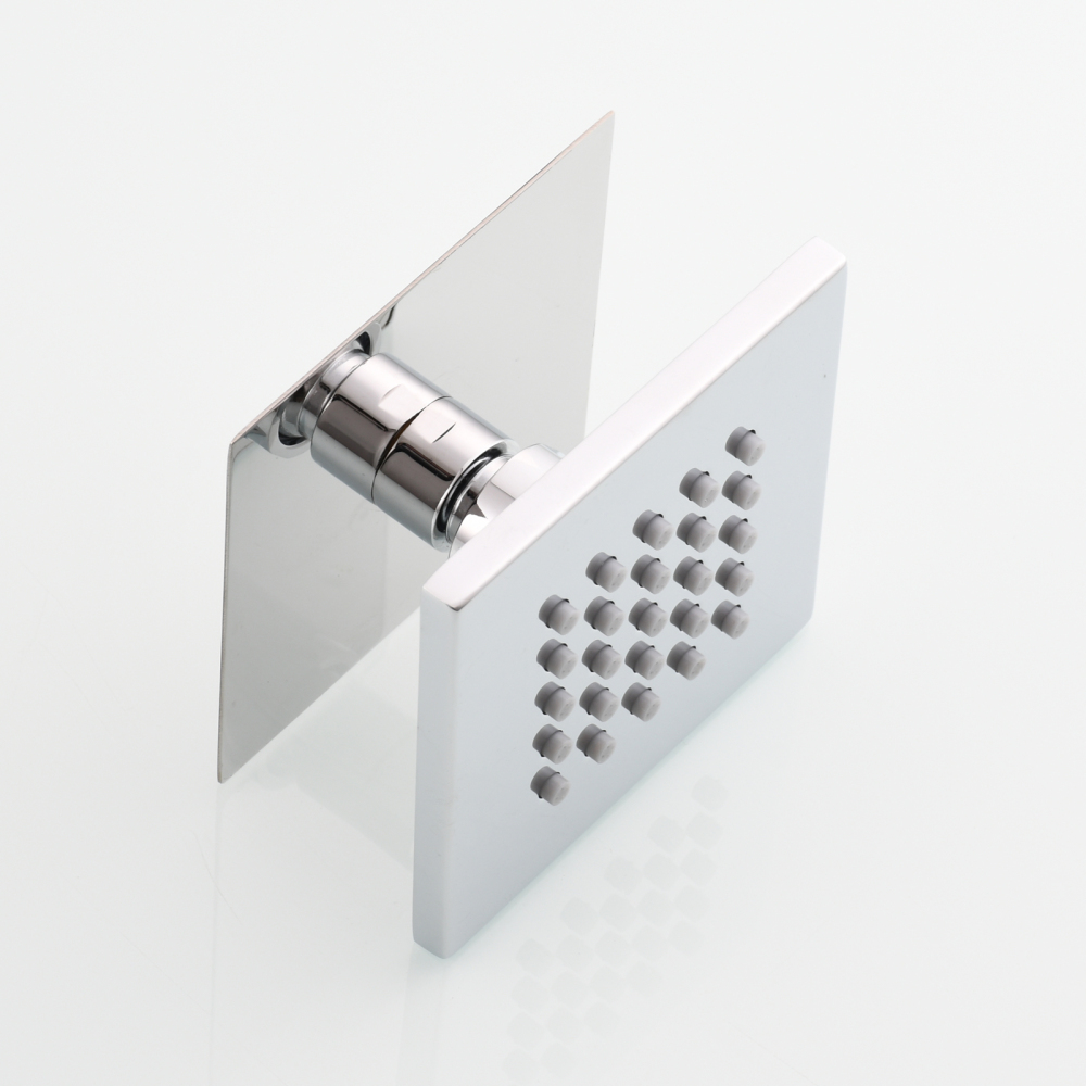 Tecmolog Brass Shower Body Spray Jets Wall Mount Flow Square Shower Jets and 360° Rotation