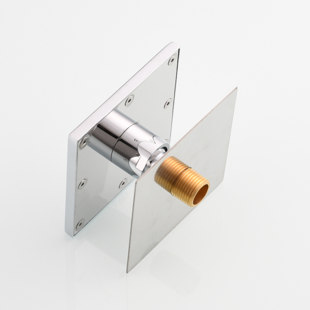 Tecmolog Brass Shower Body Spray Jets Wall Mount Flow Square Shower Jets and 360° Rotation