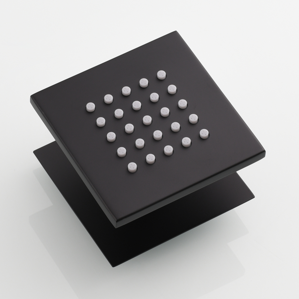 Tecmolog Brass Shower Body Spray Jets Wall Mount Flow Square Shower Jets and 360° Rotation