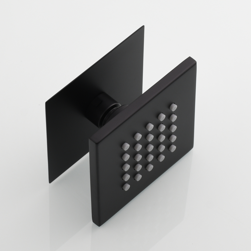 Tecmolog Brass Shower Body Spray Jets Wall Mount Flow Square Shower Jets and 360° Rotation