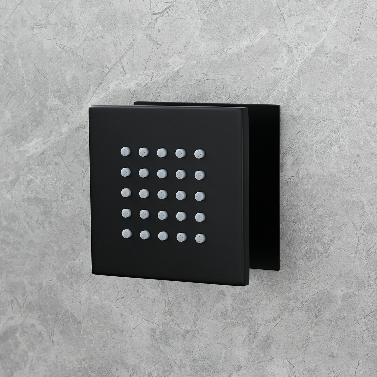 Tecmolog Brass Shower Body Spray Jets Wall Mount Flow Square Shower Jets and 360° Rotation