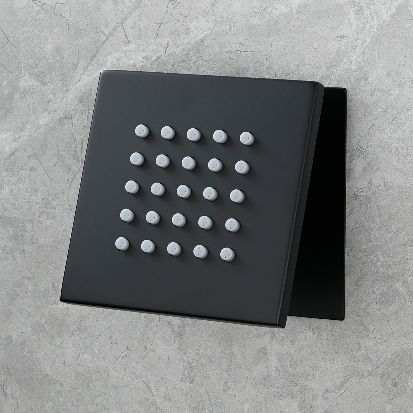 Tecmolog Brass Shower Body Spray Jets Wall Mount Flow Square Shower Jets and 360° Rotation