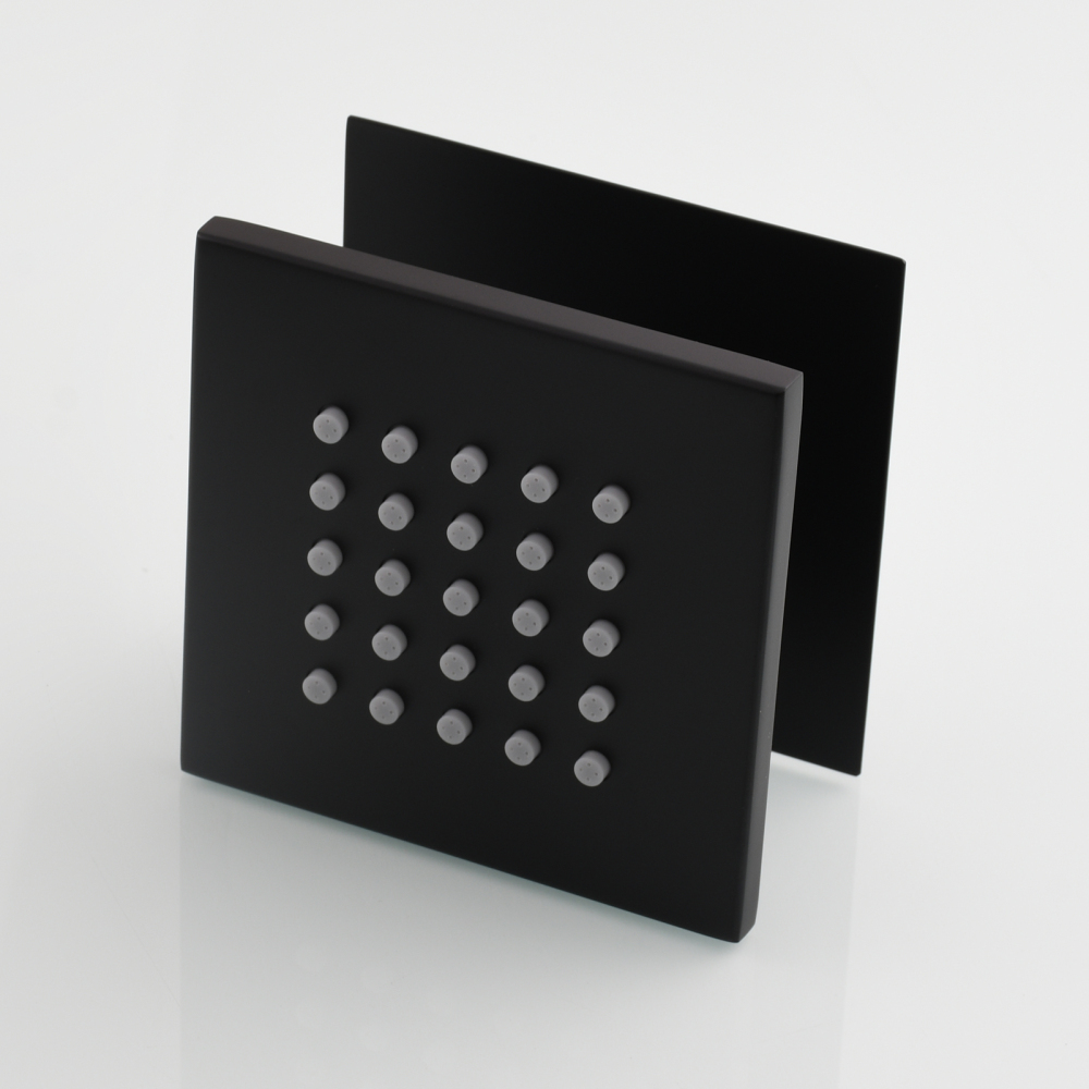 Tecmolog Brass Shower Body Spray Jets Wall Mount Flow Square Shower Jets and 360° Rotation