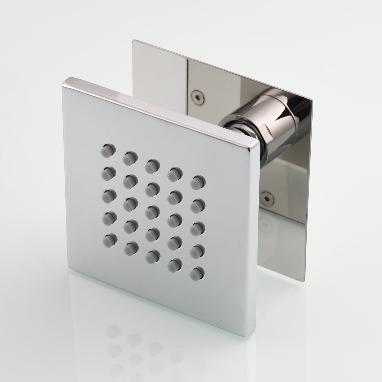 Tecmolog Brass Shower Body Spray Jets Wall Mount Flow Square Shower Jets and 360° Rotation