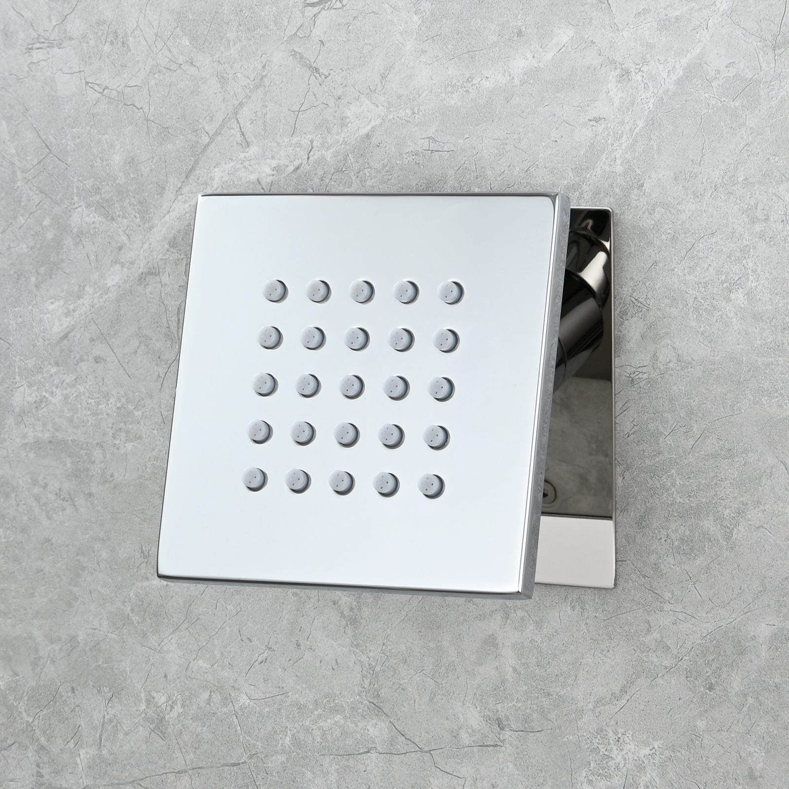 Tecmolog Brass Shower Body Spray Jets Wall Mount Flow Square Shower Jets and 360° Rotation