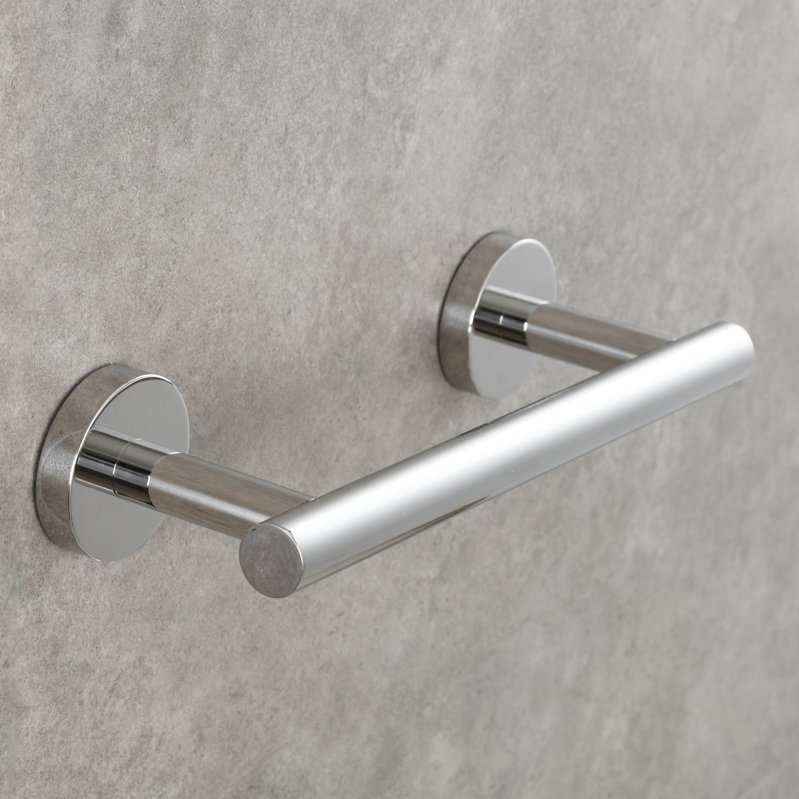 Tecmolog Wall Mount Paper Holder Rack,Bathroom Toilet Roll Paper Holder with Drilling Installation