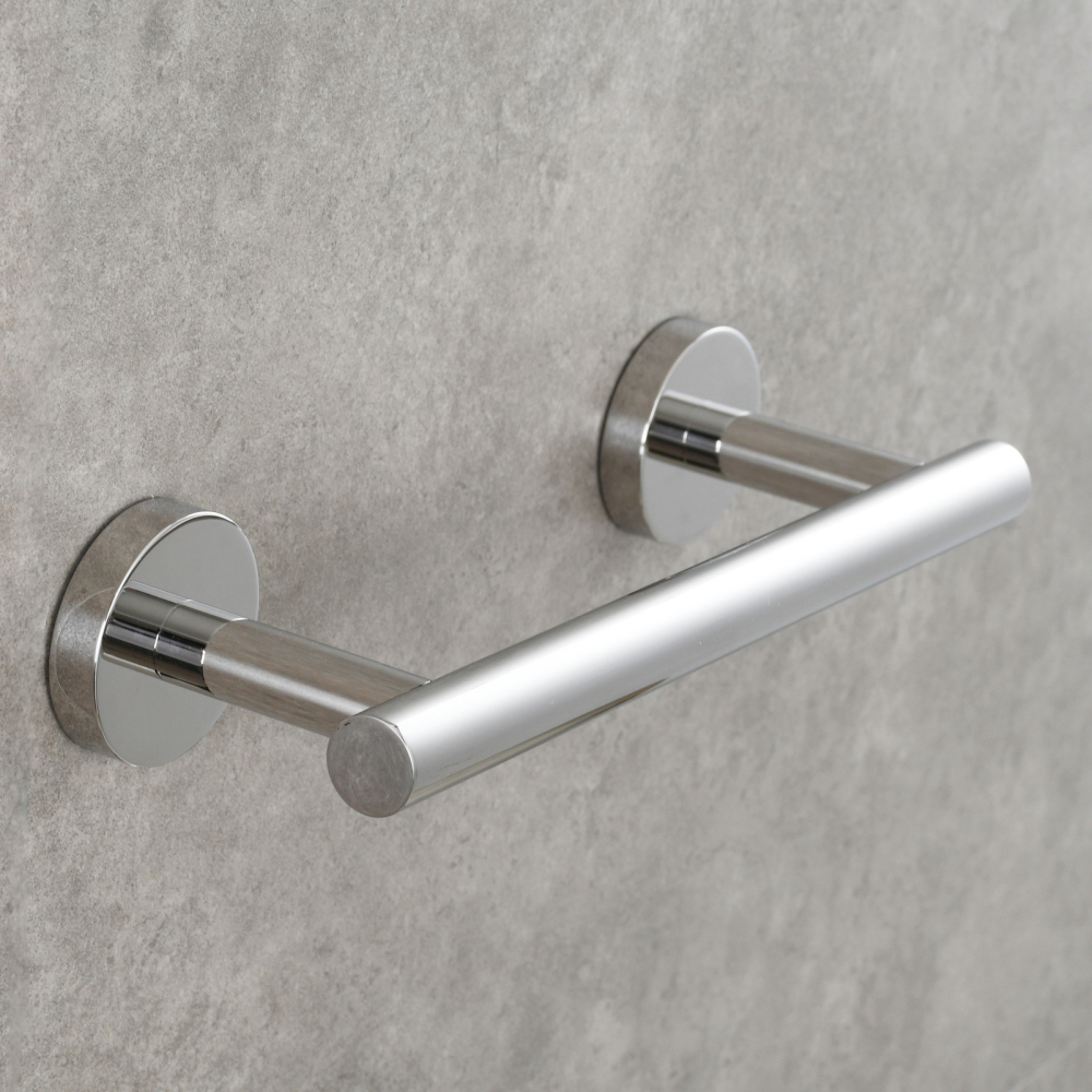 Tecmolog Wall Mount Paper Holder Rack,Bathroom Toilet Roll Paper Holder with Drilling Installation