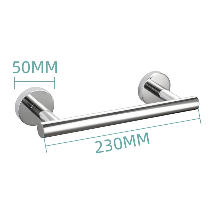 Tecmolog Wall Mount Paper Holder Rack,Bathroom Toilet Roll Paper Holder with Drilling Installation