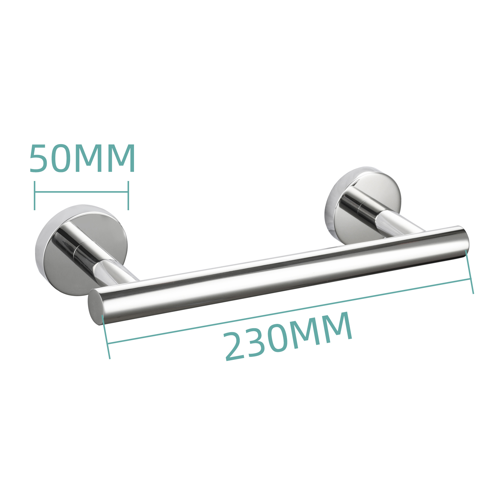 Tecmolog Wall Mount Paper Holder Rack,Bathroom Toilet Roll Paper Holder with Drilling Installation