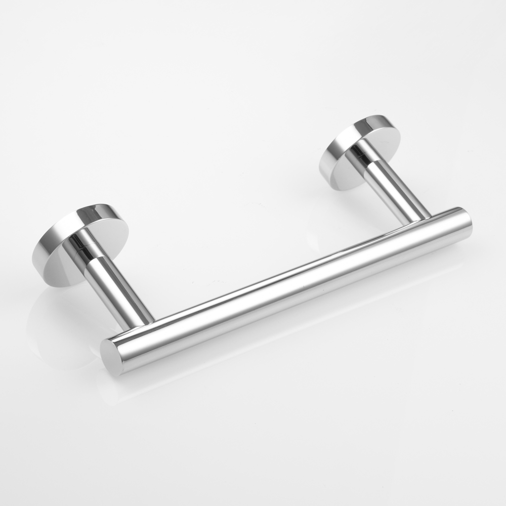 Tecmolog Wall Mount Paper Holder Rack,Bathroom Toilet Roll Paper Holder with Drilling Installation