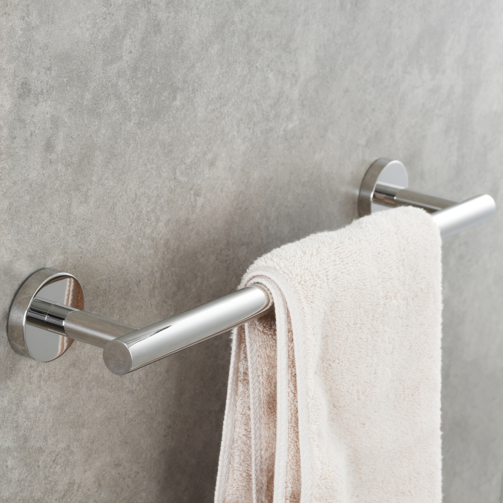 Tecmolog Wall Mount Paper Holder Rack,Bathroom Toilet Roll Paper Holder with Drilling Installation