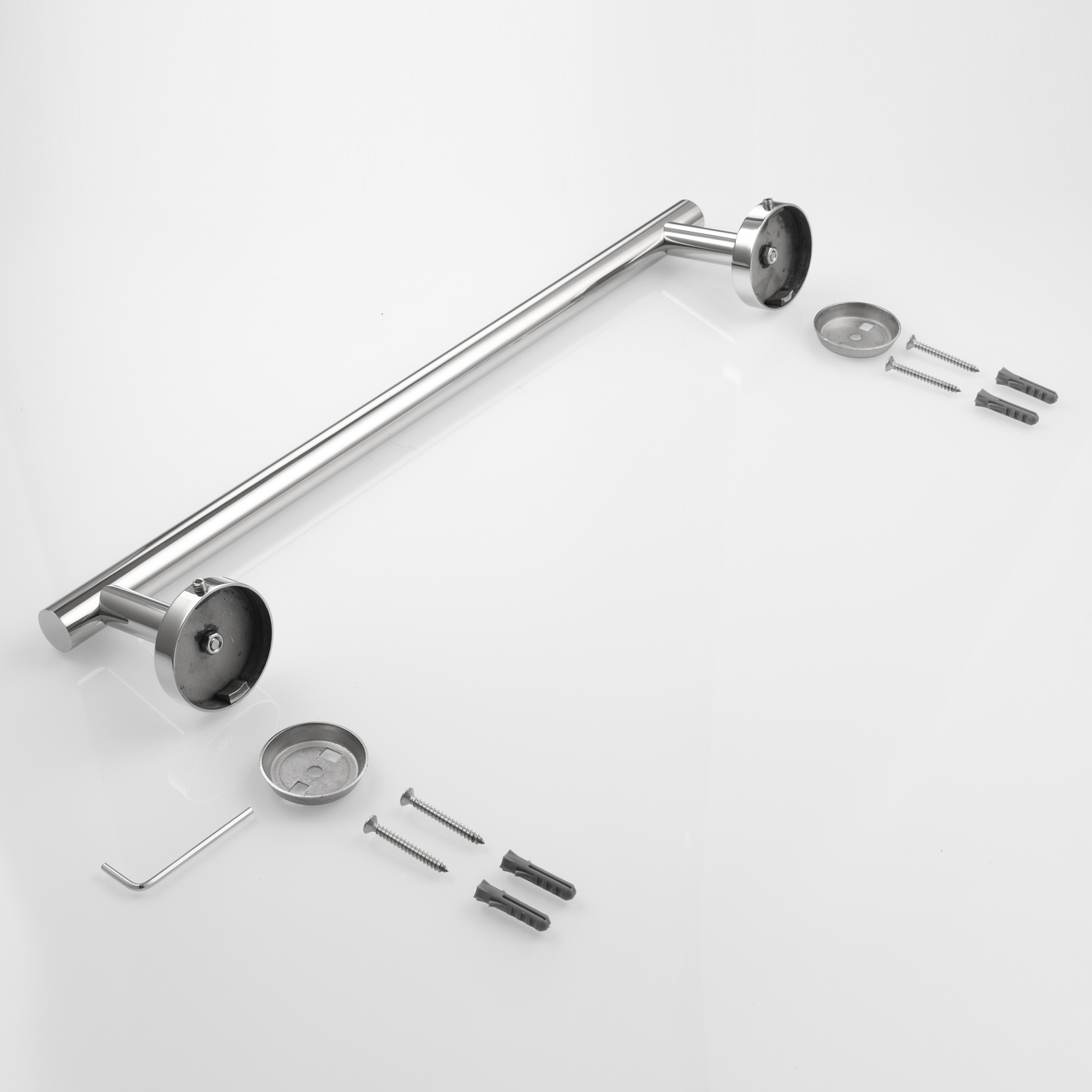 Tecmolog Wall Mount Paper Holder Rack,Bathroom Toilet Roll Paper Holder with Drilling Installation