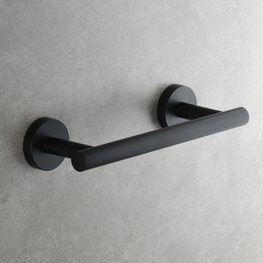 Tecmolog Wall Mount Paper Holder Rack,Bathroom Toilet Roll Paper Holder with Drilling Installation