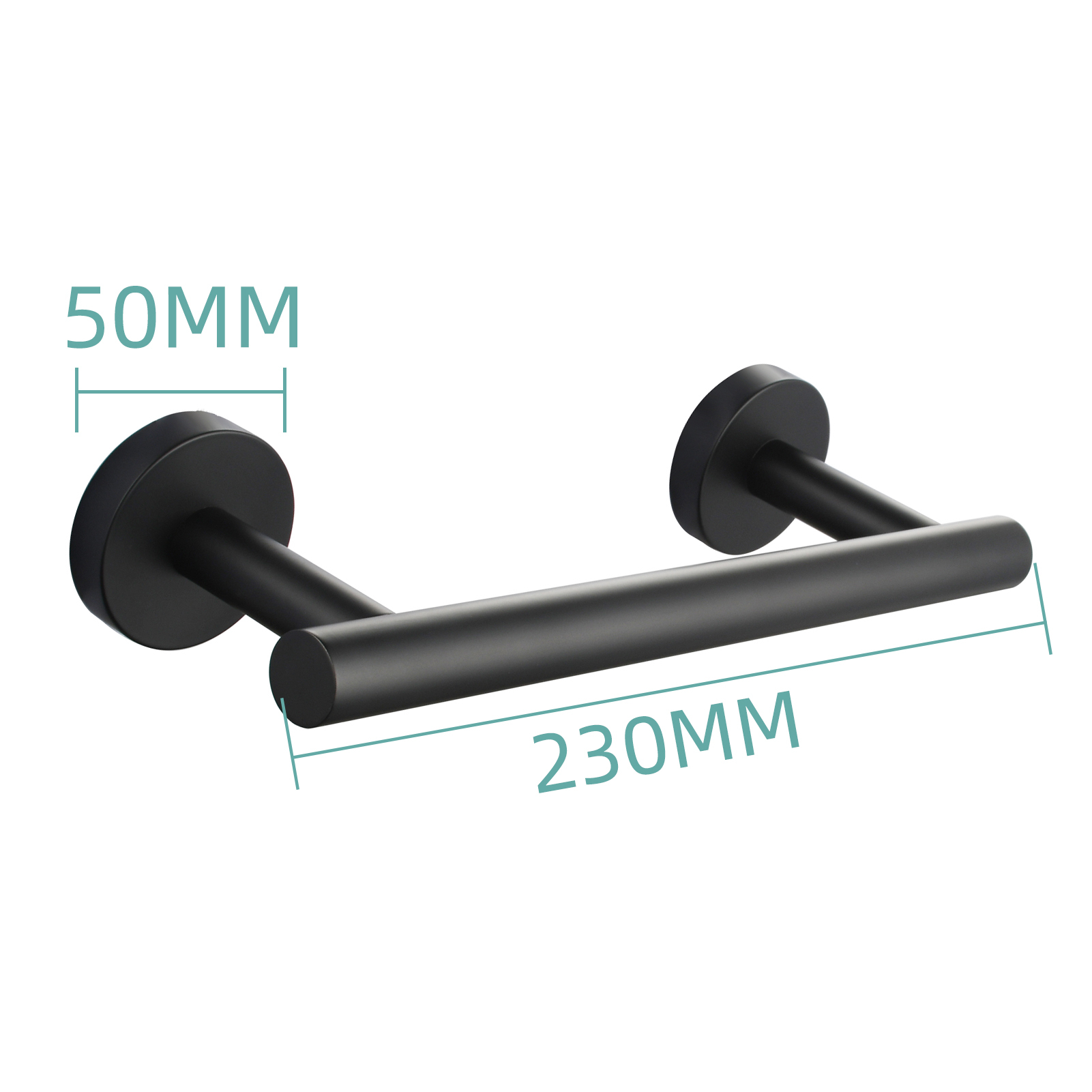 Tecmolog Wall Mount Paper Holder Rack,Bathroom Toilet Roll Paper Holder with Drilling Installation