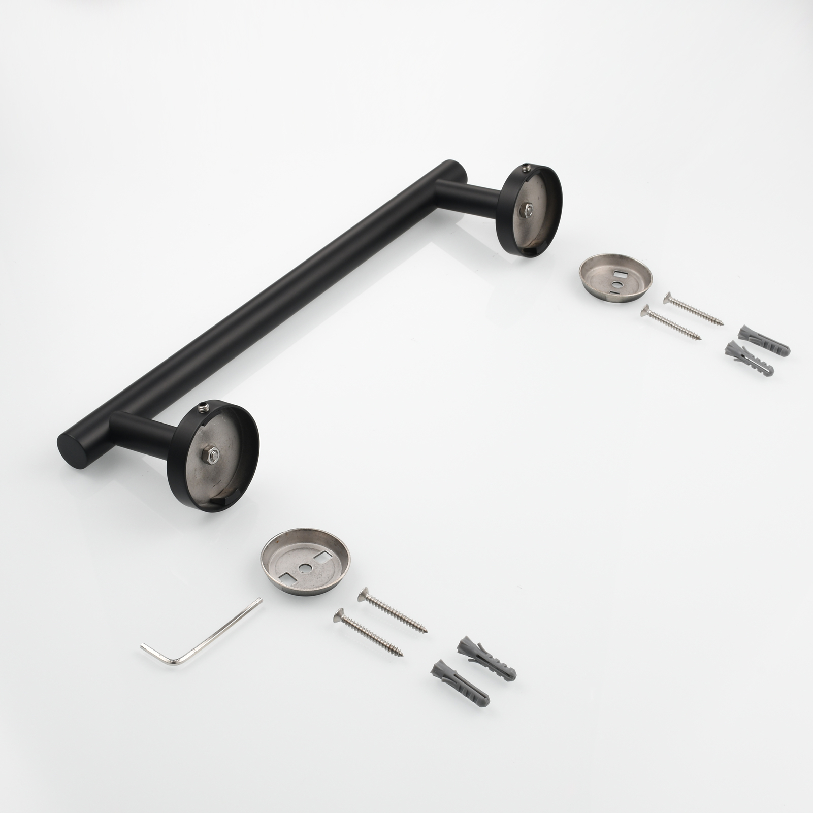 Tecmolog Wall Mount Paper Holder Rack,Bathroom Toilet Roll Paper Holder with Drilling Installation
