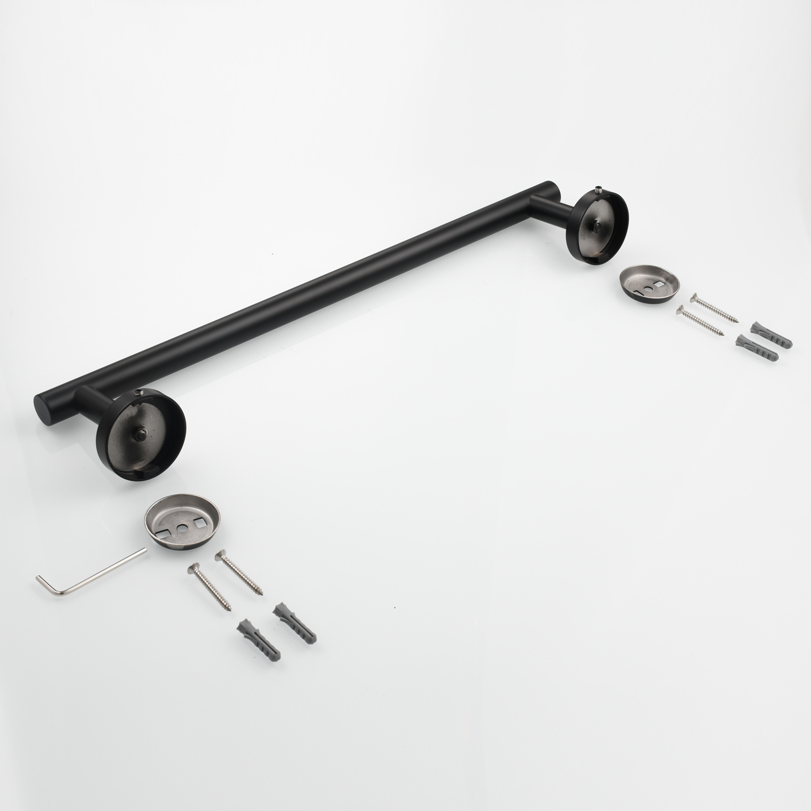 Tecmolog Wall Mount Paper Holder Rack,Bathroom Toilet Roll Paper Holder with Drilling Installation