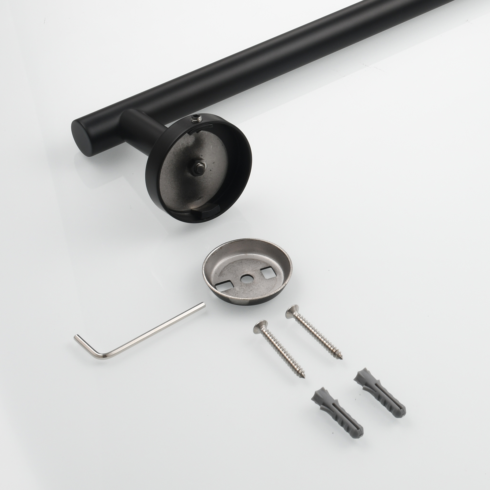 Tecmolog Wall Mount Paper Holder Rack,Bathroom Toilet Roll Paper Holder with Drilling Installation