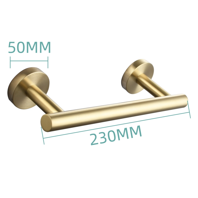 Tecmolog Wall Mount Paper Holder Rack,Bathroom Toilet Roll Paper Holder with Drilling Installation