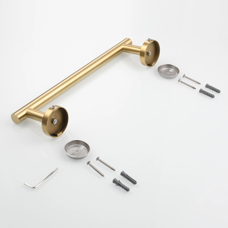 Tecmolog Wall Mount Paper Holder Rack,Bathroom Toilet Roll Paper Holder with Drilling Installation