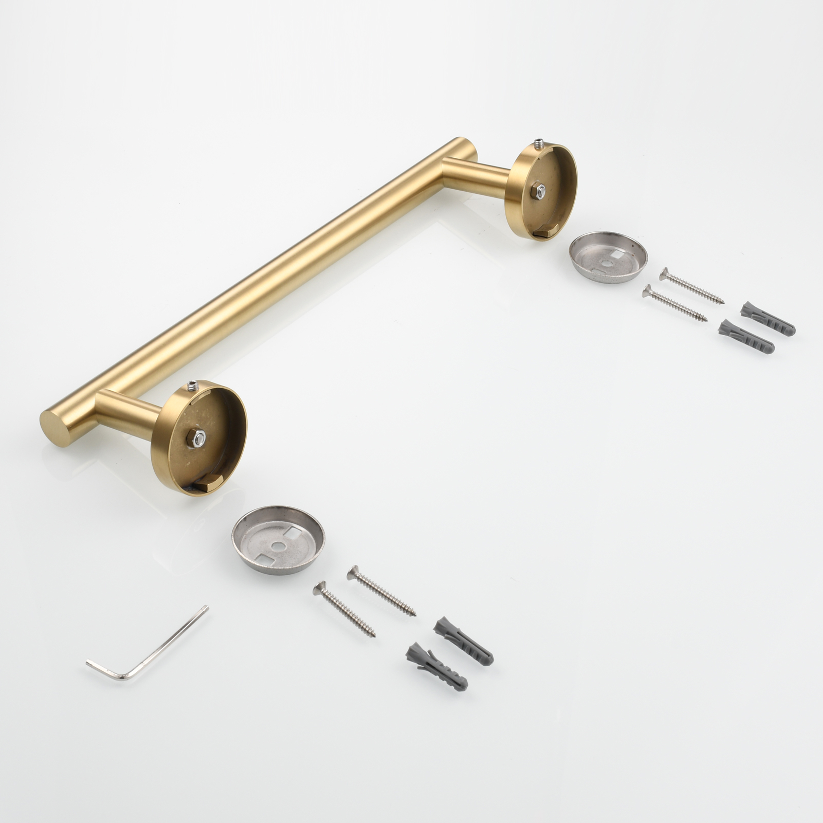 Tecmolog Wall Mount Paper Holder Rack,Bathroom Toilet Roll Paper Holder with Drilling Installation