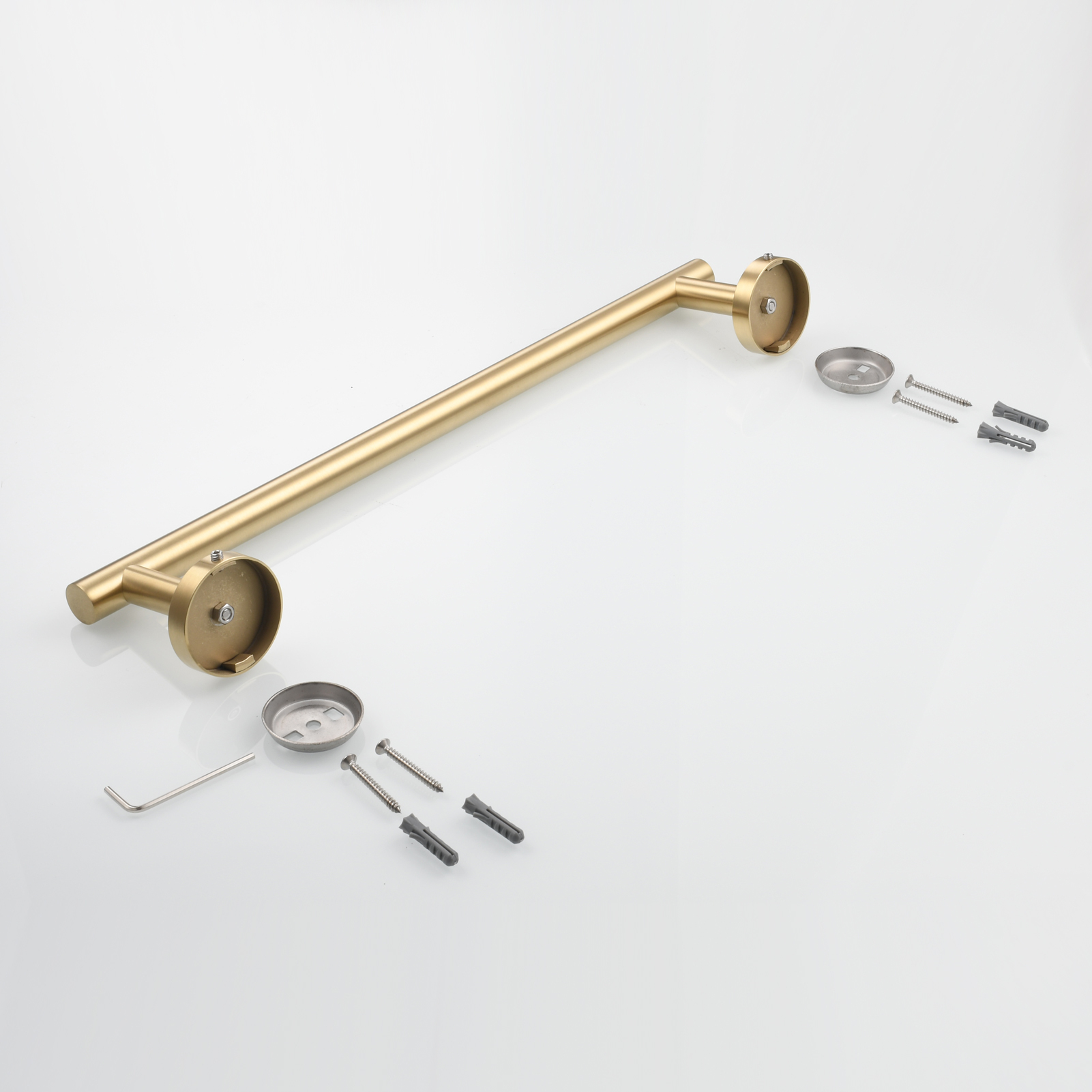 Tecmolog Wall Mount Paper Holder Rack,Bathroom Toilet Roll Paper Holder with Drilling Installation