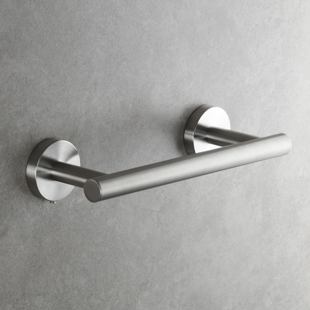 Tecmolog Wall Mount Paper Holder Rack,Bathroom Toilet Roll Paper Holder with Drilling Installation